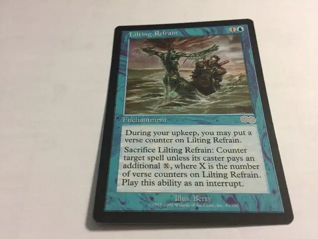 1998 Magic The Gathering Urza's Saga #83 Lilting Refrain UNPLYD
