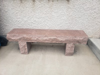 Granite Bench Lee River Red 58" Length x 12" Width x 18" Height