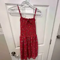 Red Paisley Slip Dress
