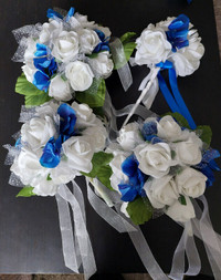 Faux Royal Blue Prom, Wedding Bridal Party Decorations