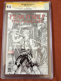 FEAR ITSELF #1 CGC signature series graded 9.6 NM SIGNED 4X