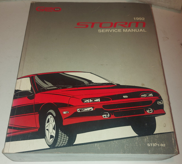1992 GEO STORM Service Manual in Other in Kingston