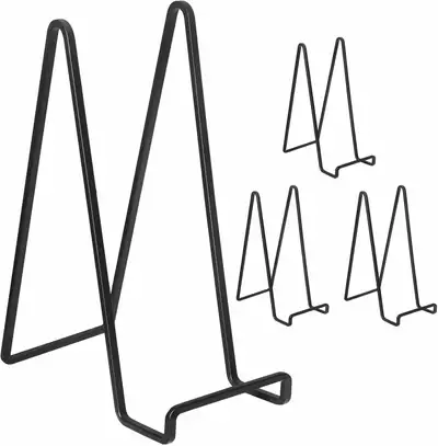 Decolore 2 12" Inch Black Picture Stands for Display Squar, View more