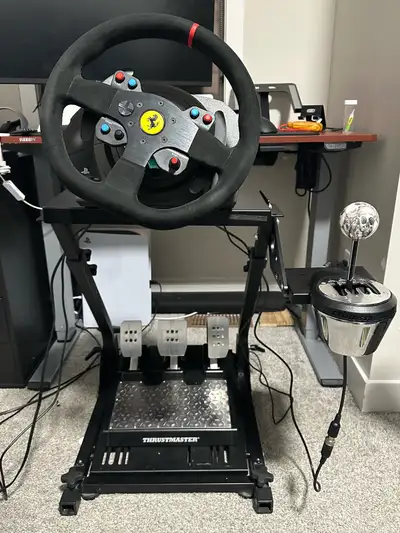 Up for sale is my Thrustmaster T300 racing wheel, complete with the T-LCM pedals, TH8A shifter, and...