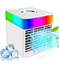 Portable air conditioner, evaporative air cooler with cooler wit