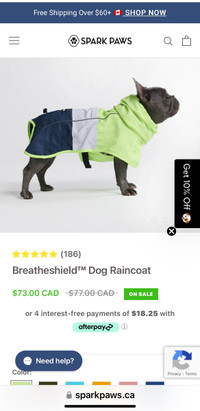 Dog Rain Coat *New*