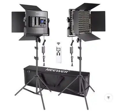 660 LED ADVANCED VIDEO & PHOTO LIGHTS KIT DIMMABLE 2.4G REMOTE, View more