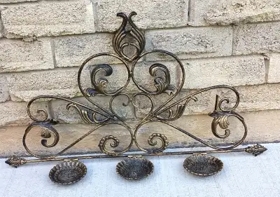 Multi Purpose Wrought Iron Wall Sconce, View more