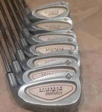 NORTHWESTERN GOLD OVERSIZED IRON SET GOLF CLUBS, View more