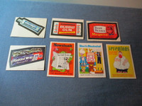 LOT OF 1970'S WACKY PACKAGE & CRAZY COVERS STICKERS-FLEER-RARE!