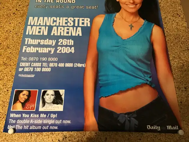 Shania Twain Manchester England 40"x60" Poster for UP! Tour-2004 in Arts & Collectibles in City of Toronto - Image 5