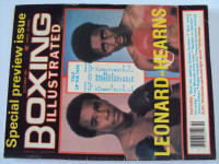 BOXING ILLUSTRATED OCTOBER 1981 - LEONARD AND HEARNS ON COVER