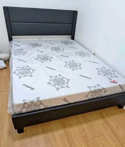 Queen Bed Frame and mattress , View more