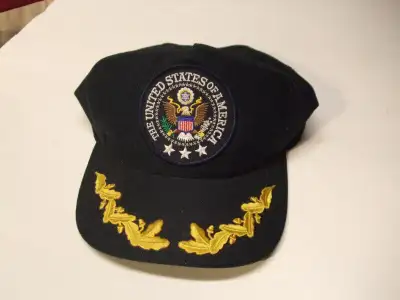 NEW AMERICAN COMMANDER IN CHIEF HAT MILITARY -- BRAND NEW NEVER WORN BEAUTIFUL AND COLOUR -THE REAL...