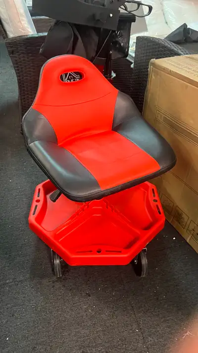 Rolling Garage Stool, 300 LBS Capacity Mechanic Stool with 5" Wh, View more