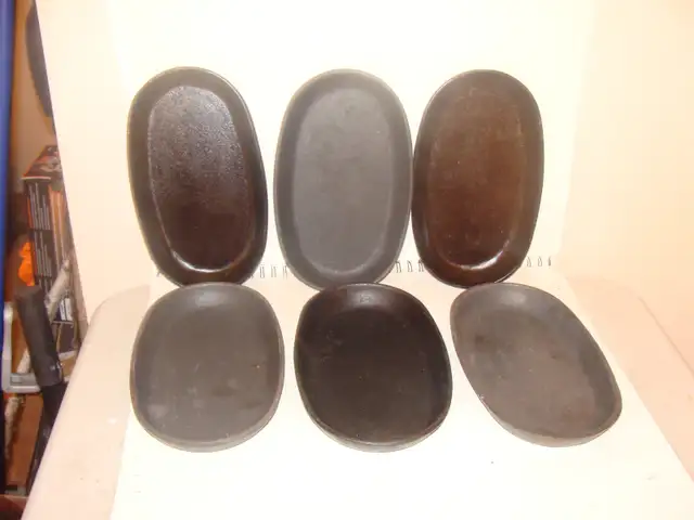 Cast Iron Oval steak/fajita Skillets 9 x 5 ½ ,inch, cedar plates in Kitchen & Dining Wares in Mississauga / Peel Region - Image 2