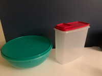 Tupperware Bowl and Cereal Keeper
