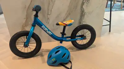 Strider bike and helmet - toddler , View more