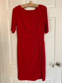 Red cocktail party dress- size 6