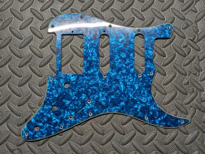 Stratocaster Pickguard Blue Pearloid Fat Strat, View more
