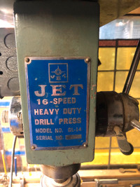 Jet 16 speed Drill Press