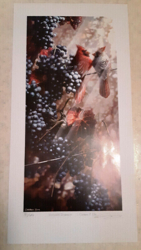 Limited edition print Vineyard Romance Artist Carmen F. Dix 8In in Arts & Collectibles in St. Catharines - Image 2