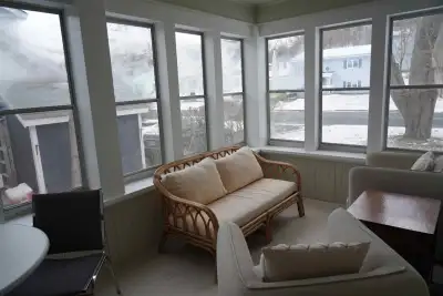 Street level flat with private entrance, deck and back yard. Paved driveway. Newly renovated with fu...