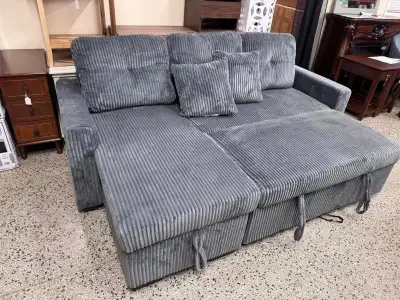 Fabric Pullout Sofa Bed ~ Free Delivery!!, View more