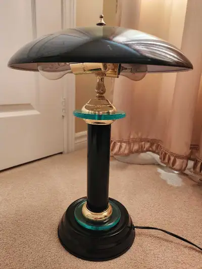 VINTAGE MUSHROOM SAUCE UFO BANKER DESK LAMP, View more