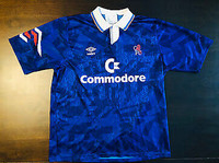 1991-1993 Chelsea Super Rare Home Jersey – Commodore -Size Large