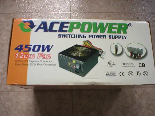 POWER SUPPLY COMPUTER DESKTOP ACE NEUF NEW ORDINATEUR atX in Desktop Computers in Longueuil / South Shore - Image 3