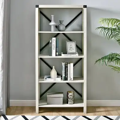 Metal X Bookshelf, View more