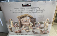 Kirkland Signature 13 Piece Hand-Painted Nativity Set