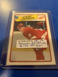 Steve Yzerman 1988-89 OPC #196 Red Wings Showcase 319