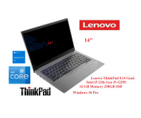 Lenovo ThinkPad E14 Gen4 14"  Laptop i5 12th Gen 16GB RAM