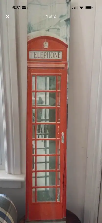 DECORATIVE BRITISH TELEPHONE BOOTH , View more