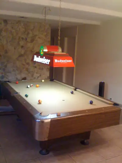 TABLE DE BILLARD BRUNSWICK 9X5 BATONS BOULES PONT TRIANGLE e, View more