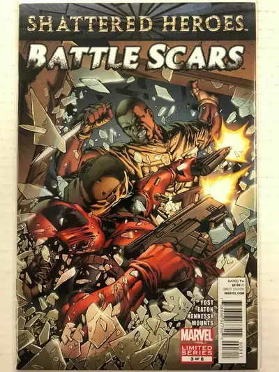 Battle Scars #3 Comic Book Marvel 2012 Shattered Heroes Deadpool, View more