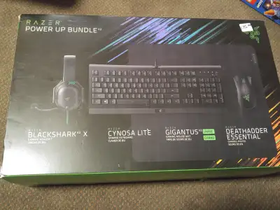 Razer Power Up Gaming Bundle V2 with Keyboard, Mouse + Headset, View more