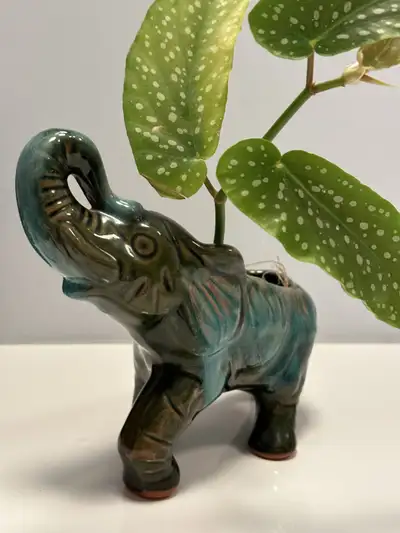 JARDINIÈRE ÉLÉFPHANT CÉRAMIQUE VINTAGE RETRO BMP MID CENTURY, View more