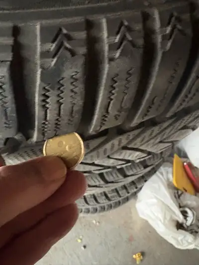 BMW rims 5 x 120 bolt pattern and Dunlop winter sport tires - 245 40 19 off a BMW 535