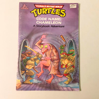 Vintage 1991 TMNT Ninja Turtles Code Name Chameleon A Storybook