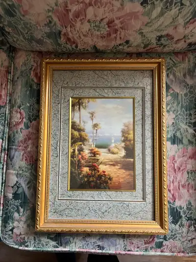 I'm offering a framed coastal print that brings a touch of seaside tranquility to any room. The prin...