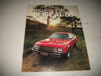 1980 MERCURY BOBCAT DEALER SALES BROCHURE. LIKE NEW!