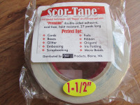 Scor-Tape by Scor-Pal, 1 1/2" wide roll, brand new