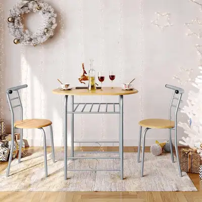  3-Piece Dining Kitchen Table Set for 2, for Small Spac, View more