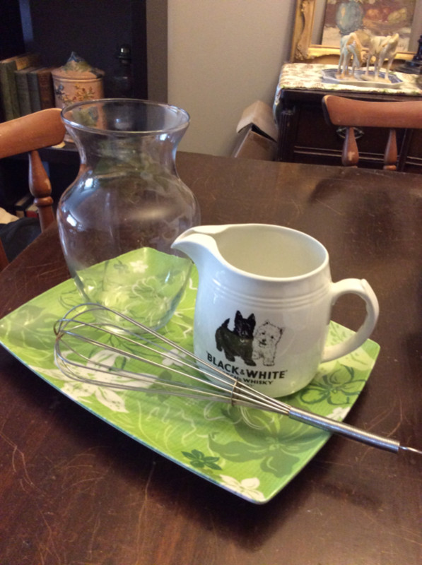 French whip, new plastic tray, vase and Black and White jug, $5 in Home Décor & Accents in City of Halifax