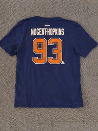 Authentic RNH Edmonton Oilers Reebok shirt, mint, youth Large$10