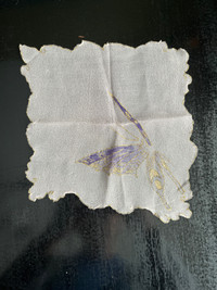 Vintage Handpainted Handkerchief