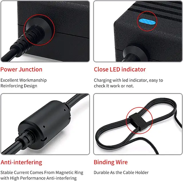 Delippo[UL Listed] 19V 9.5A 180W Charger Laptop AC Adapter Power62863270183299124